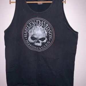 Harley-Davidson XL Black Skull Tank Top